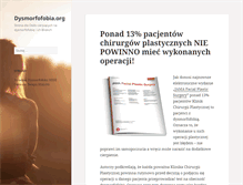 Tablet Screenshot of dysmorfofobia.org